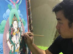 Hereditary Compassion of Wisdom Thangka Arts - Nima Dorji