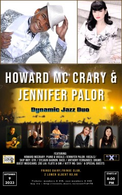 Howard McCrary & Jennifer Palor Dynamic Jazz Duo Concert