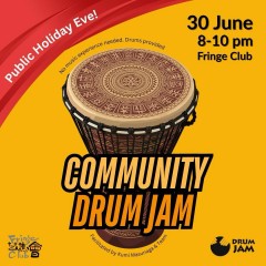 Holiday Eve Drum Jam at the Fringe Club